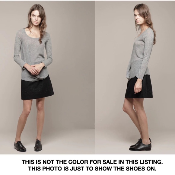 DIEPPA RESTREPO Joe Patent Leather Silver/Black Oxfords Brogues Women - Picture 3 of 15